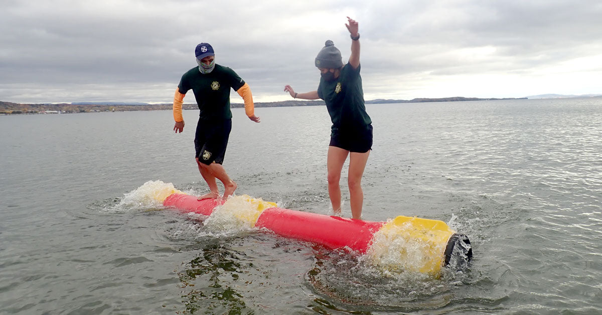 UVM Timbersports Team Attracts New Members with Key Log Rolling