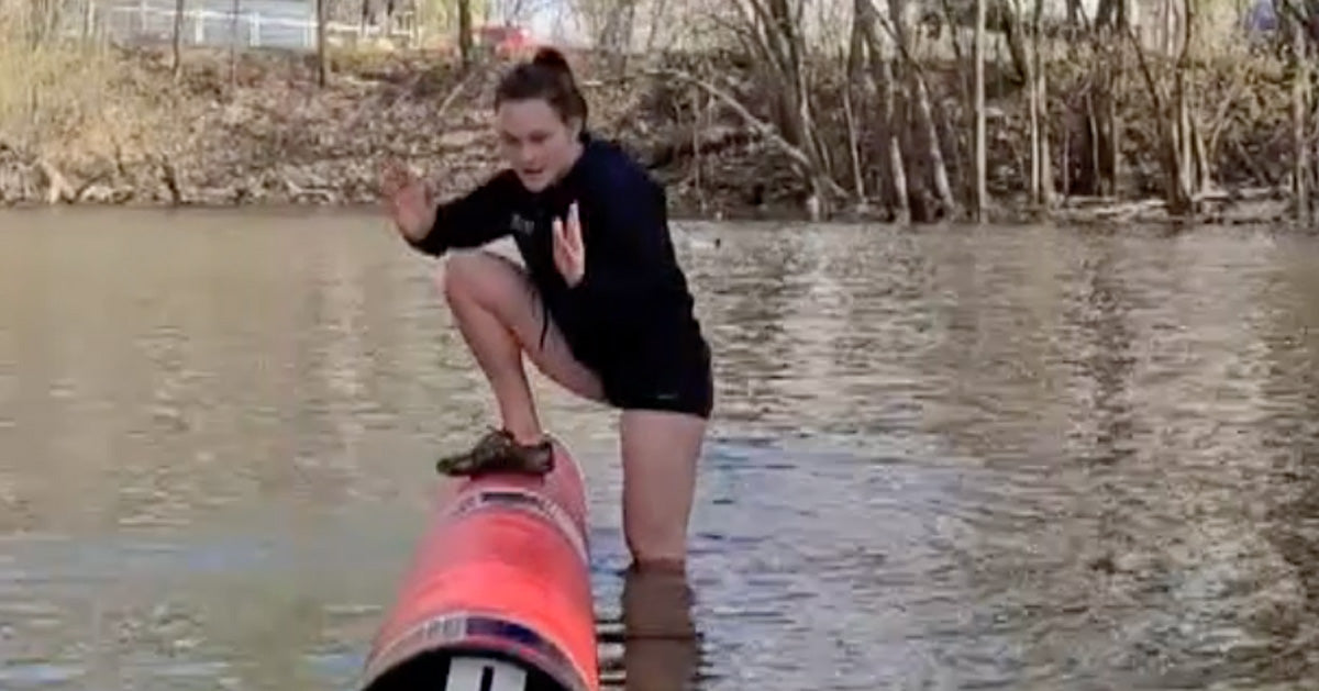 Challenge #1: Getting up on the log by yourself
