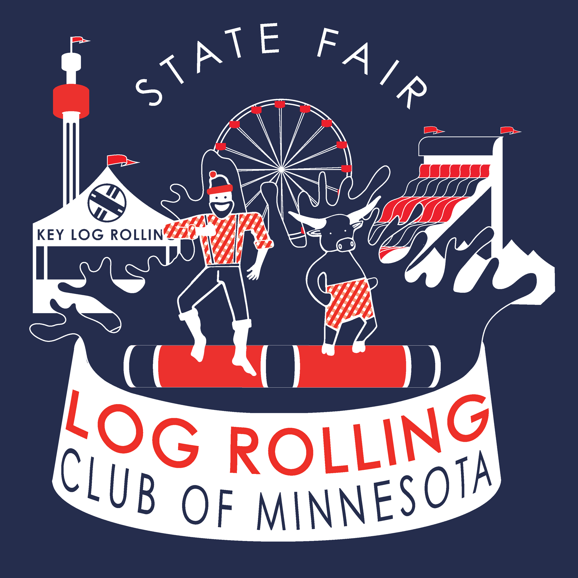 MN State Fair Log Rolling Club - Key Log Rolling