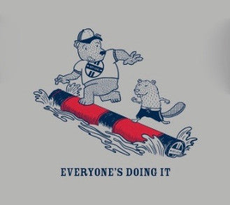 Key Log Kids Bear & Beaver T-Shirt - Key Log Rolling