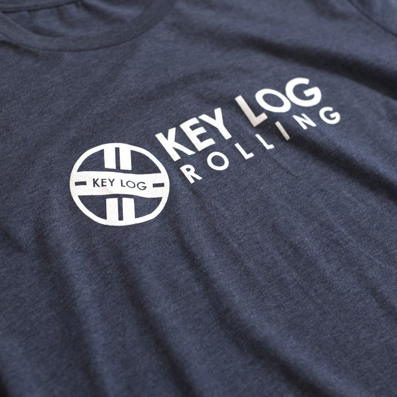 Youth Signature Blue Key Log Rolling T-Shirt - Key Log Rolling